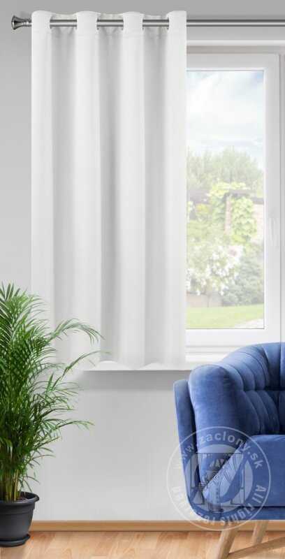 Záves LOGAN na krúžkoch 140x175cm biely