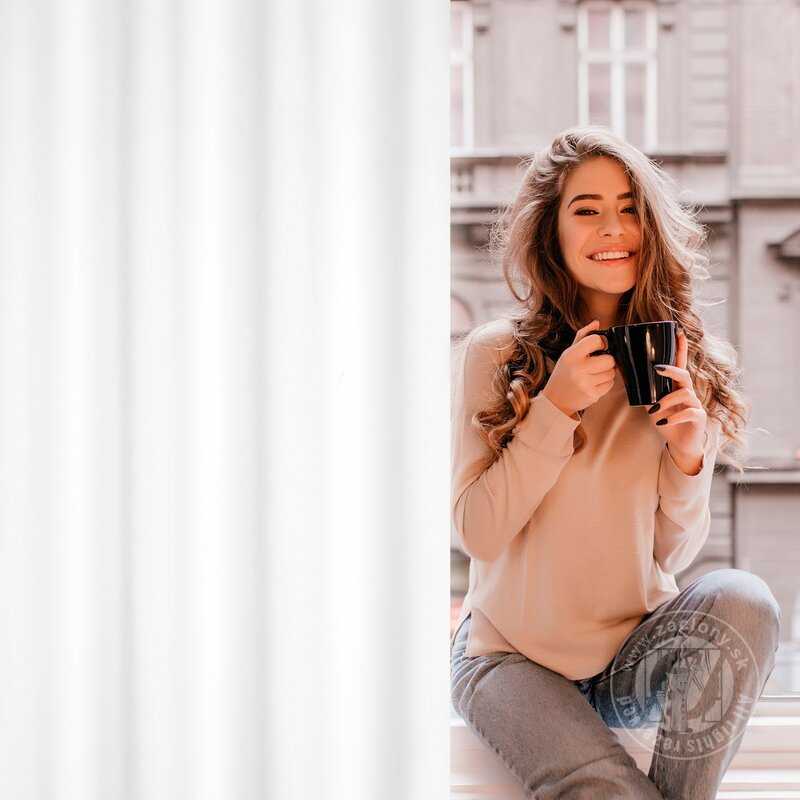 Záves LOGAN na krúžkoch 140x175cm biely