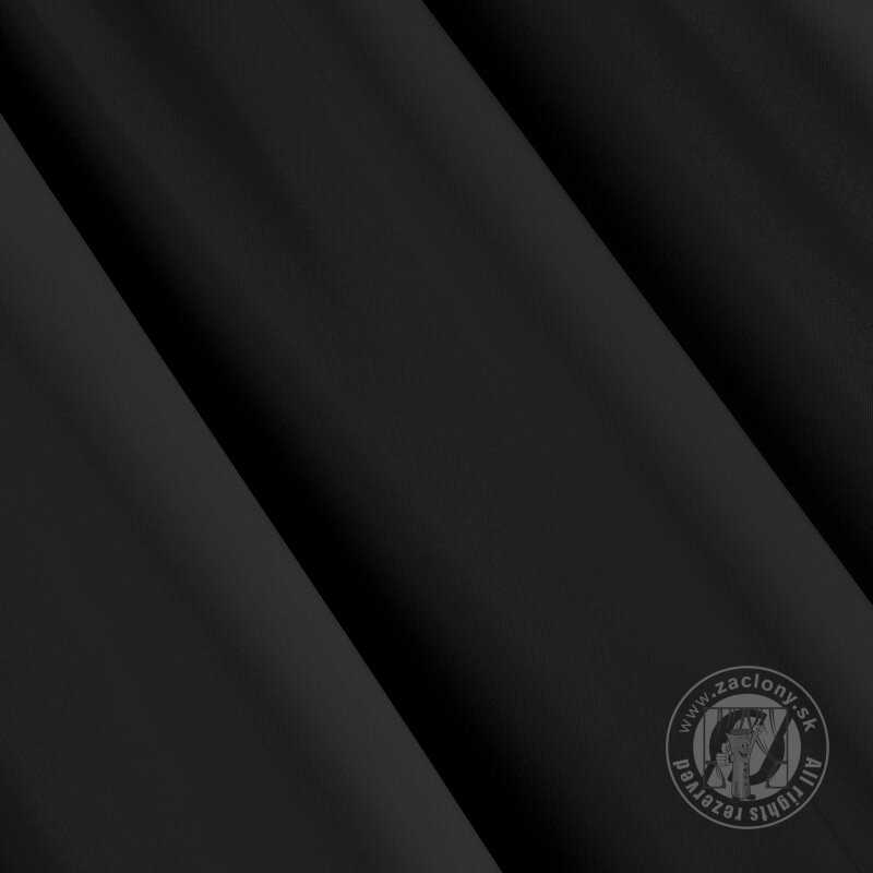 Záves LOGAN na krúžkoch 140x175cm čierny