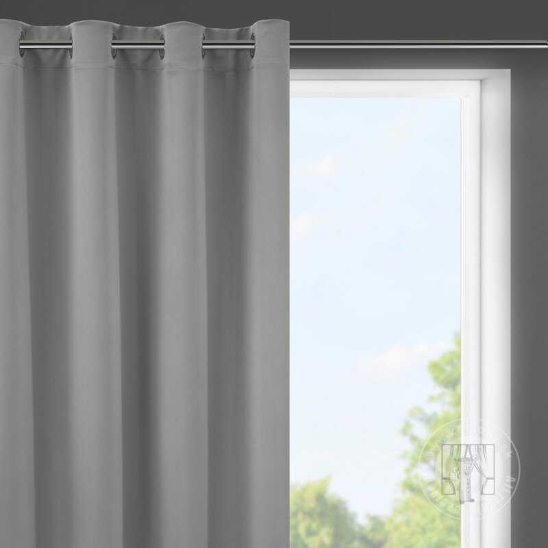 Záves LOGAN na krúžkoch 140x175cm sivý