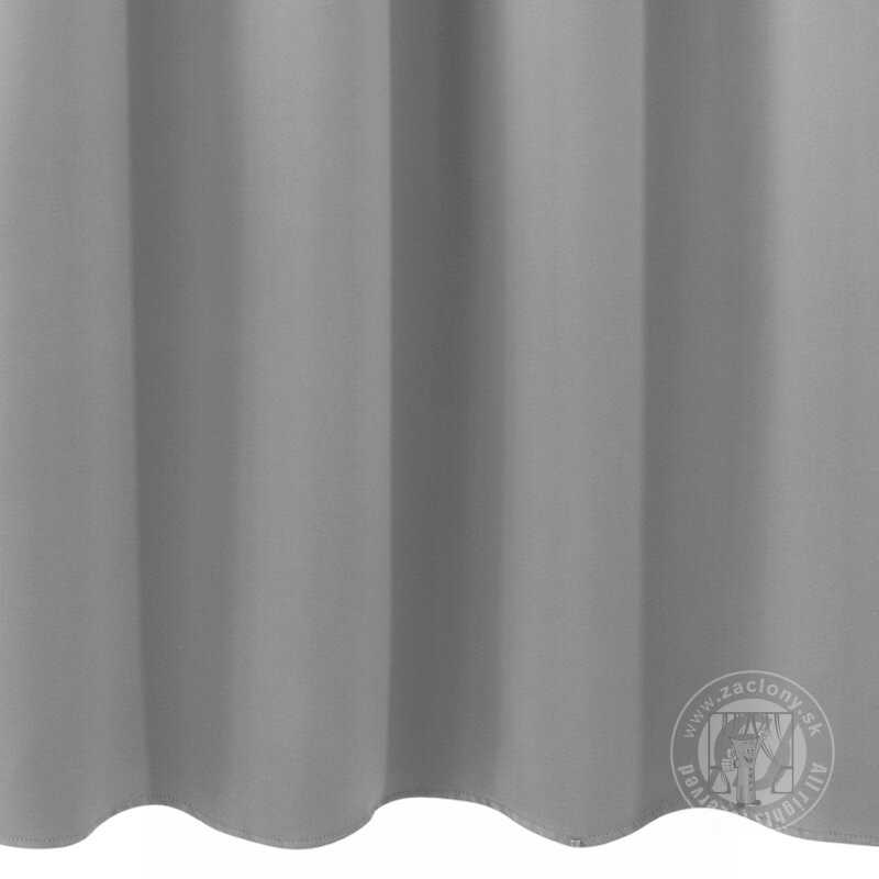 Záves LOGAN na krúžkoch 140x175cm sivý