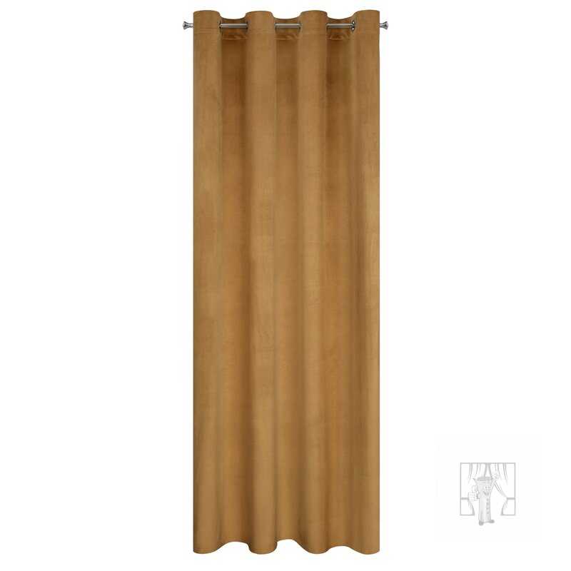 Záves MELANIE na krúžkoch medový 140x250cm