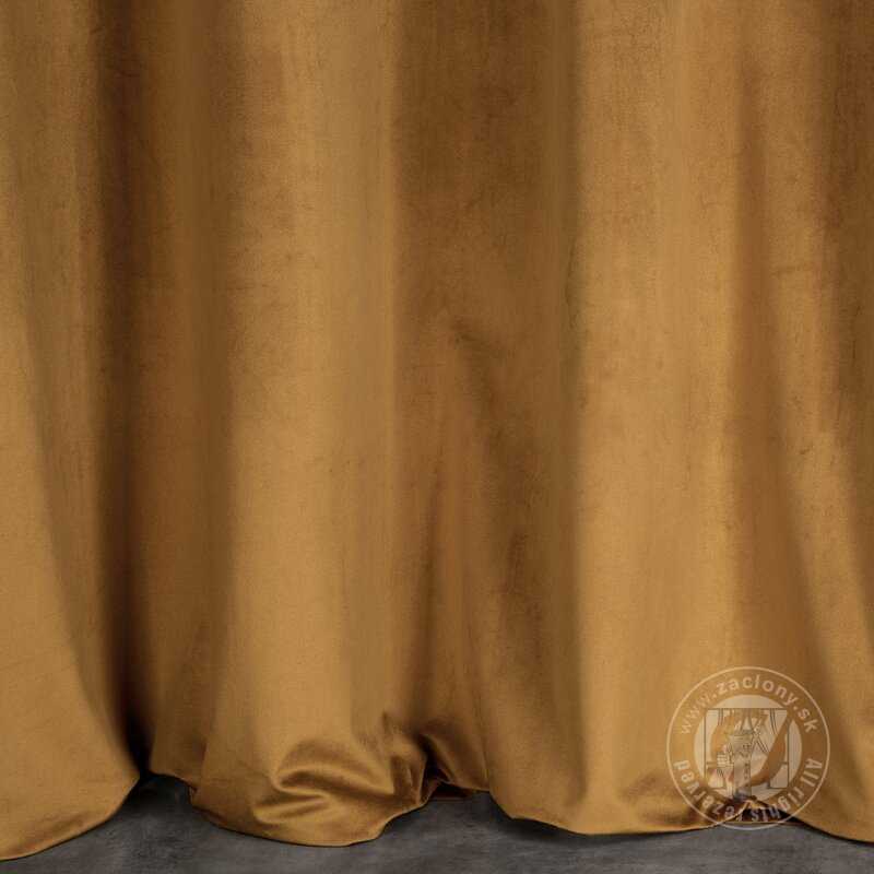 Záves MELANIE na krúžkoch medový 140x250cm