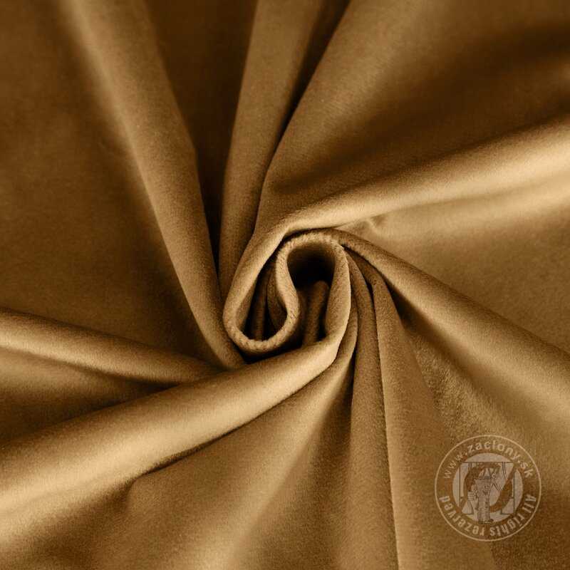 Záves MELANIE na krúžkoch medový 140x250cm