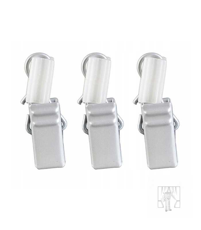 Hliníková garniža LUXOR Inox so štipcami