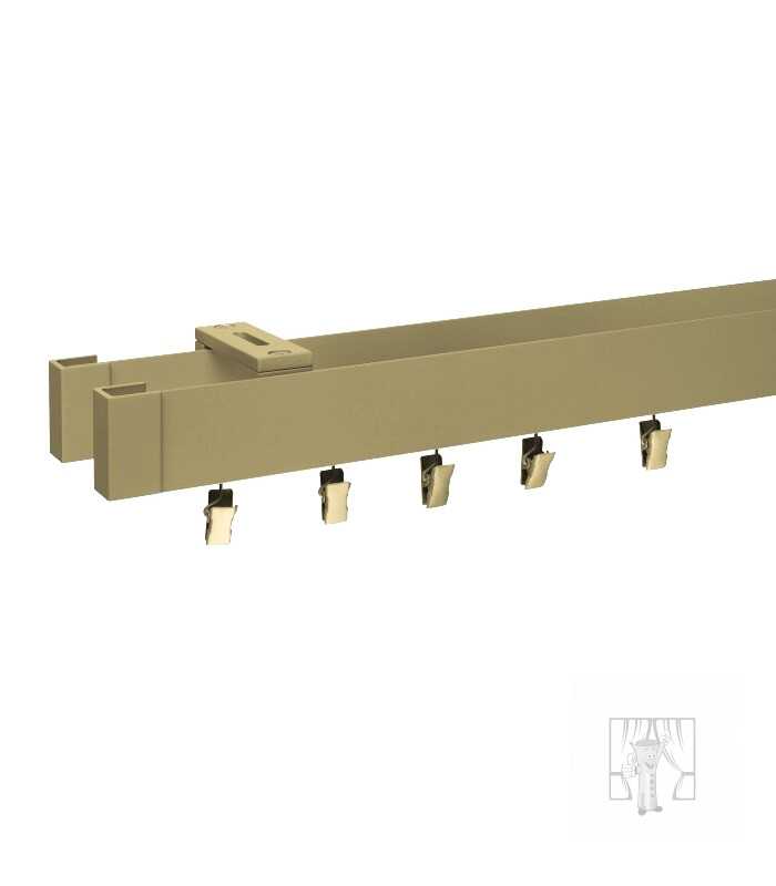 Hliníková garniža LUXOR Patyna so štipcami - Dvojitá