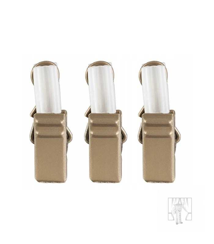 Hliníková garniža LUXOR Patyna so štipcami - Dvojitá