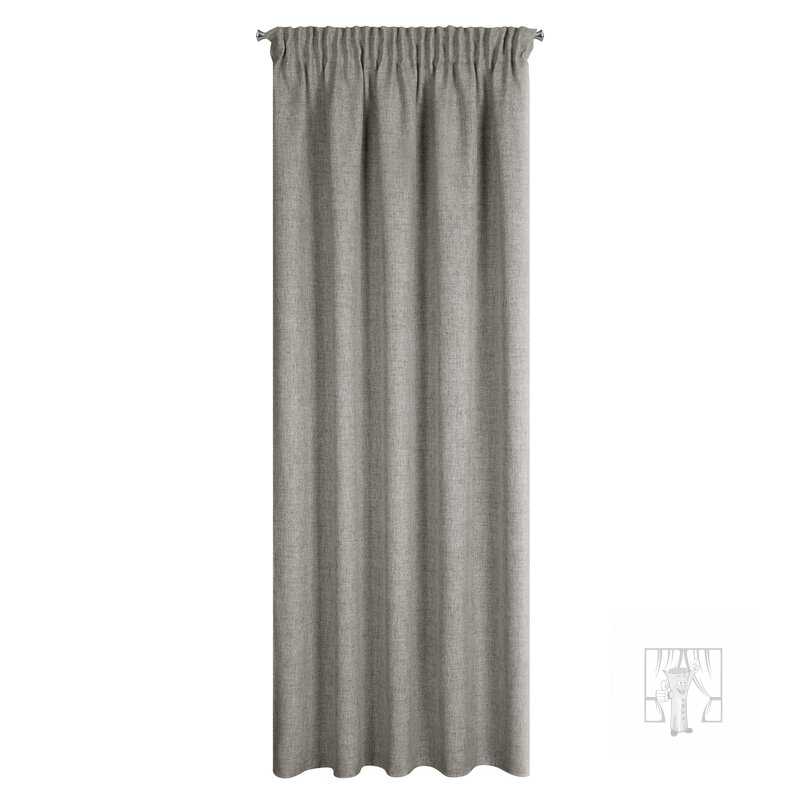 Záves JULA na páske cappuccino 140x270cm