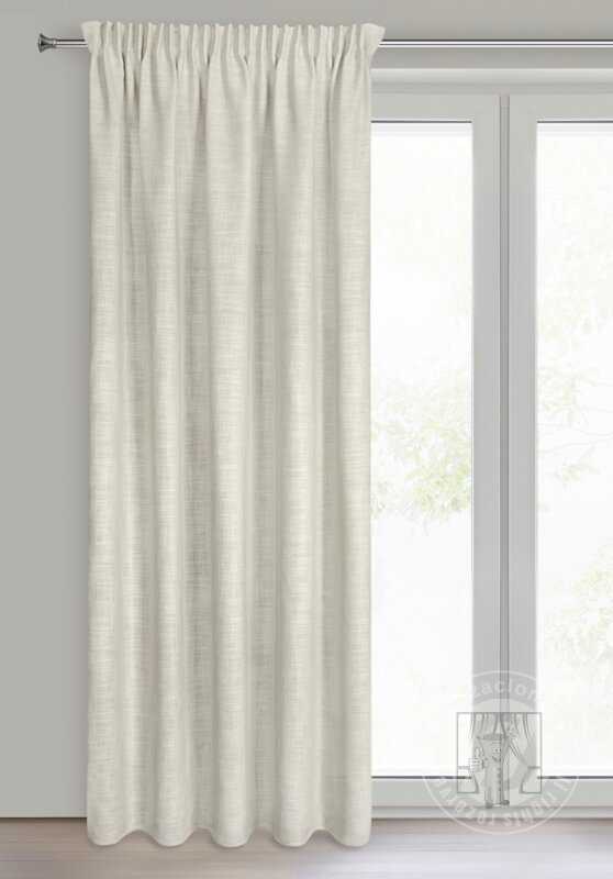 Záves ROSI na páske tmavobéžová 140x270cm