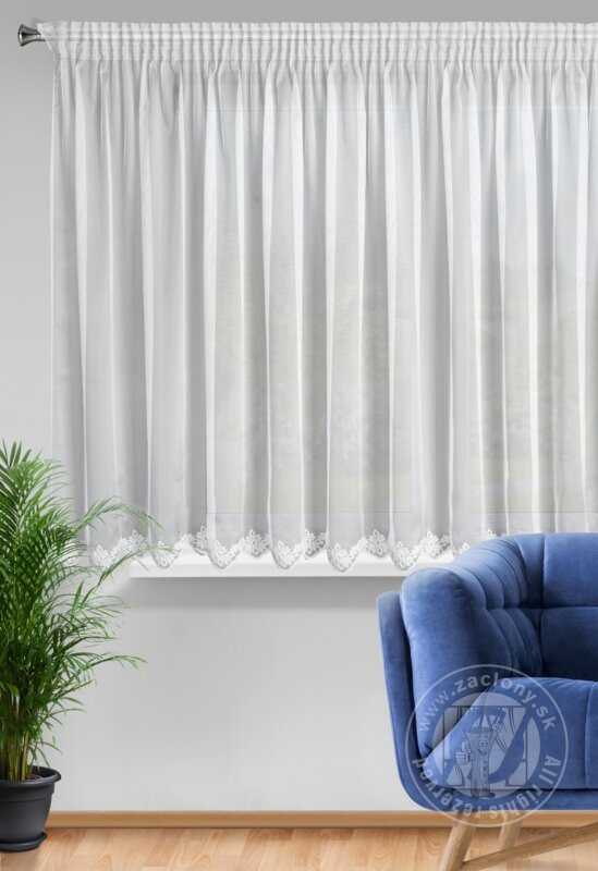 Záclona LIZ na páske biela 300x145cm