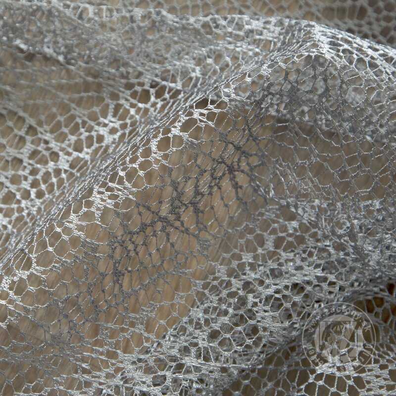 Záclona AMANDA na krúžkoch strieborná 140x250cm