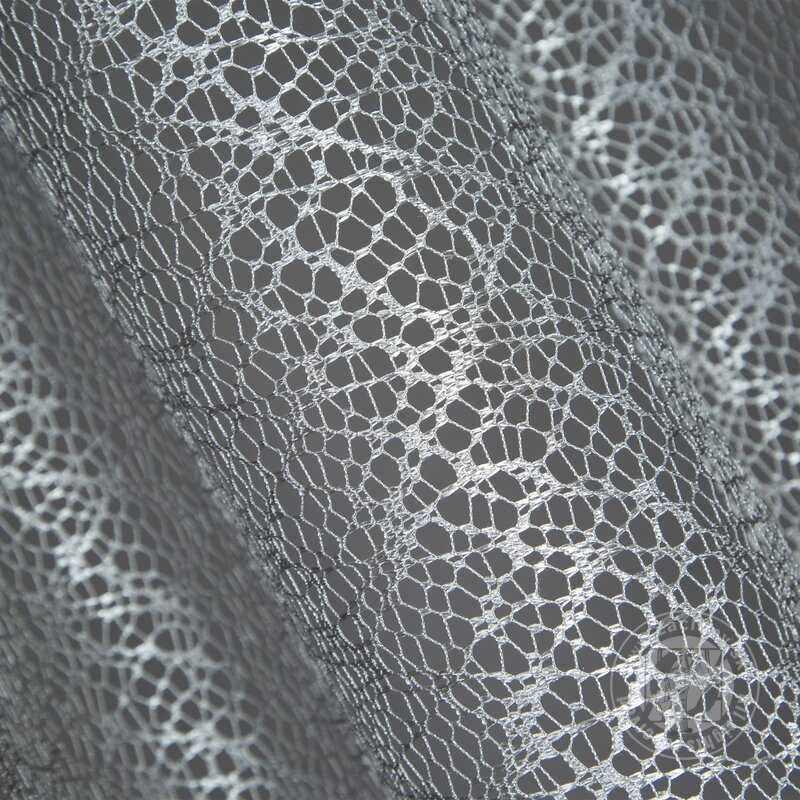 Záclona AMANDA na krúžkoch strieborná 140x250cm