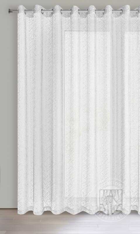 Záclona AMANDA na krúžkoch biela 300x250cm