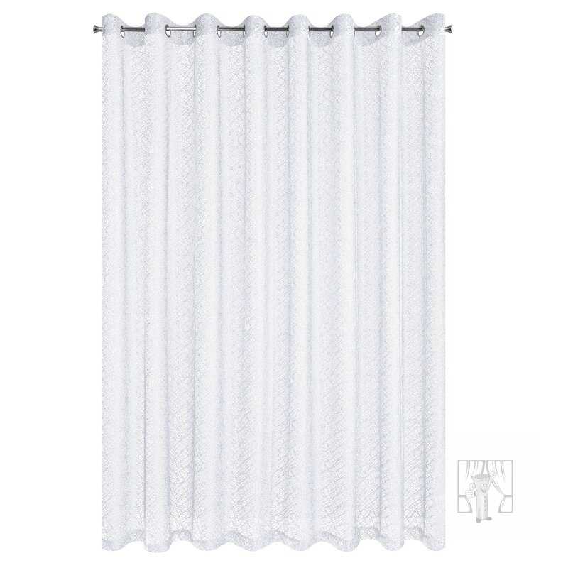 Záclona AMANDA na krúžkoch biela 300x250cm