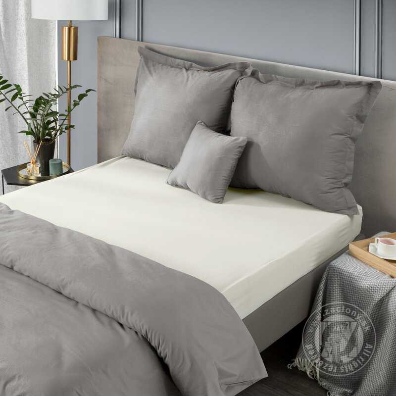 Plachta z bavlneného saténu NOVA3 140x200 cm sivobéžová