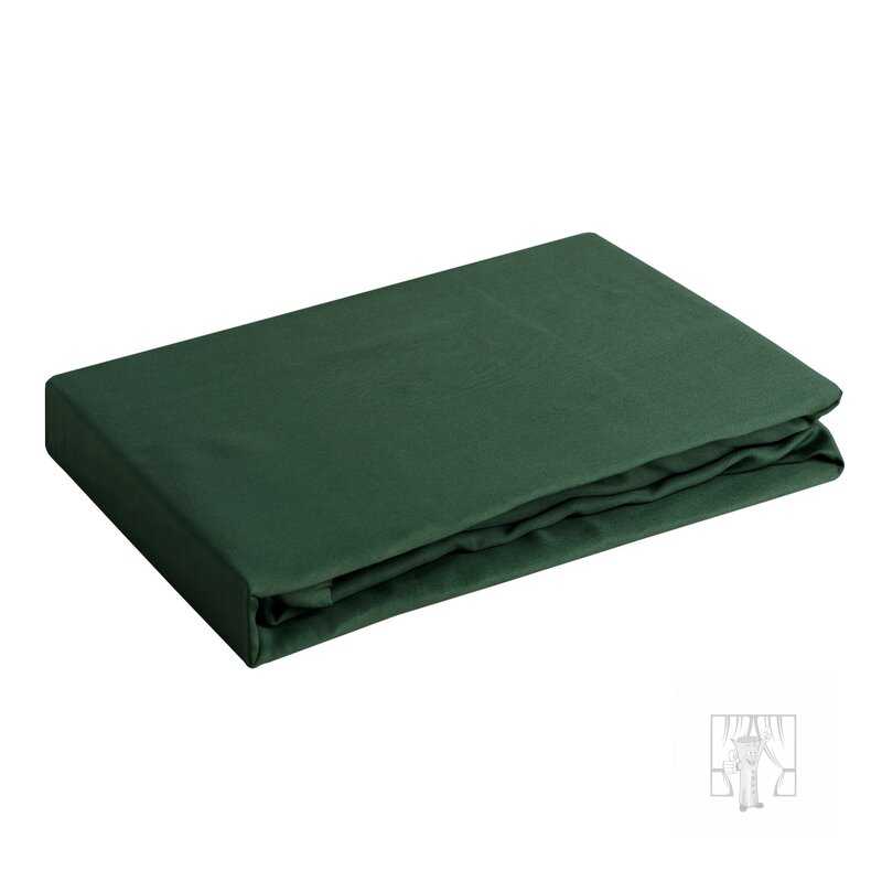 Plachta z bavlneného saténu NOVA3 180x200 cm tmavozelená
