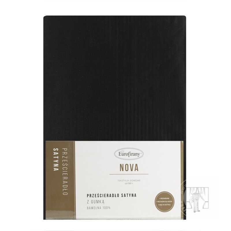 Plachta z bavlneného saténu NOVA3 140x200 cm čierna