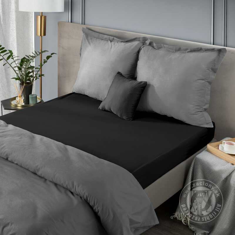 Plachta z bavlneného saténu NOVA3 140x200 cm čierna