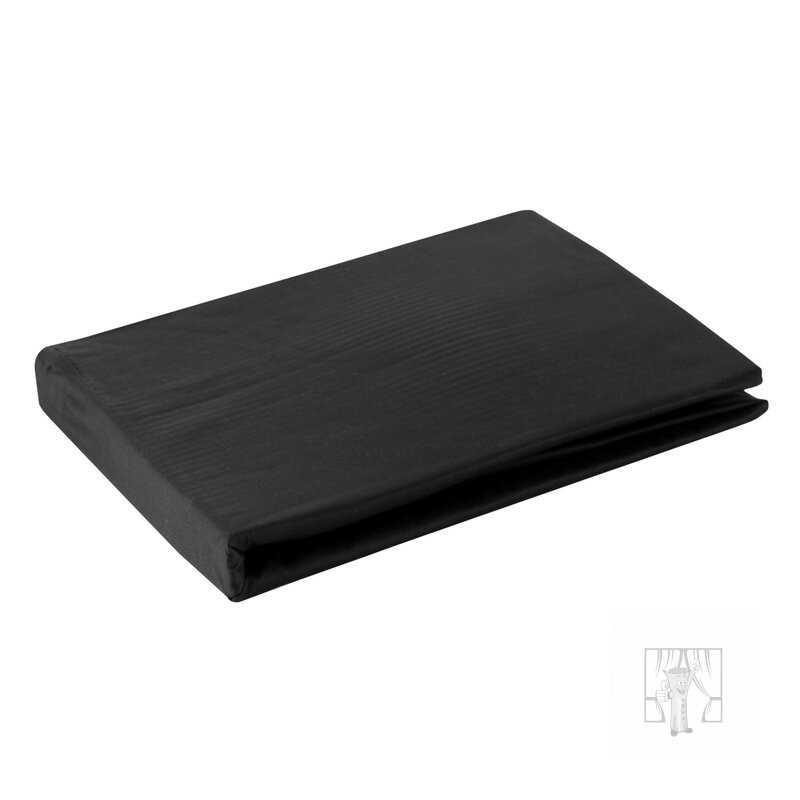 Plachta z bavlneného saténu NOVA3 160x200 cm čierna