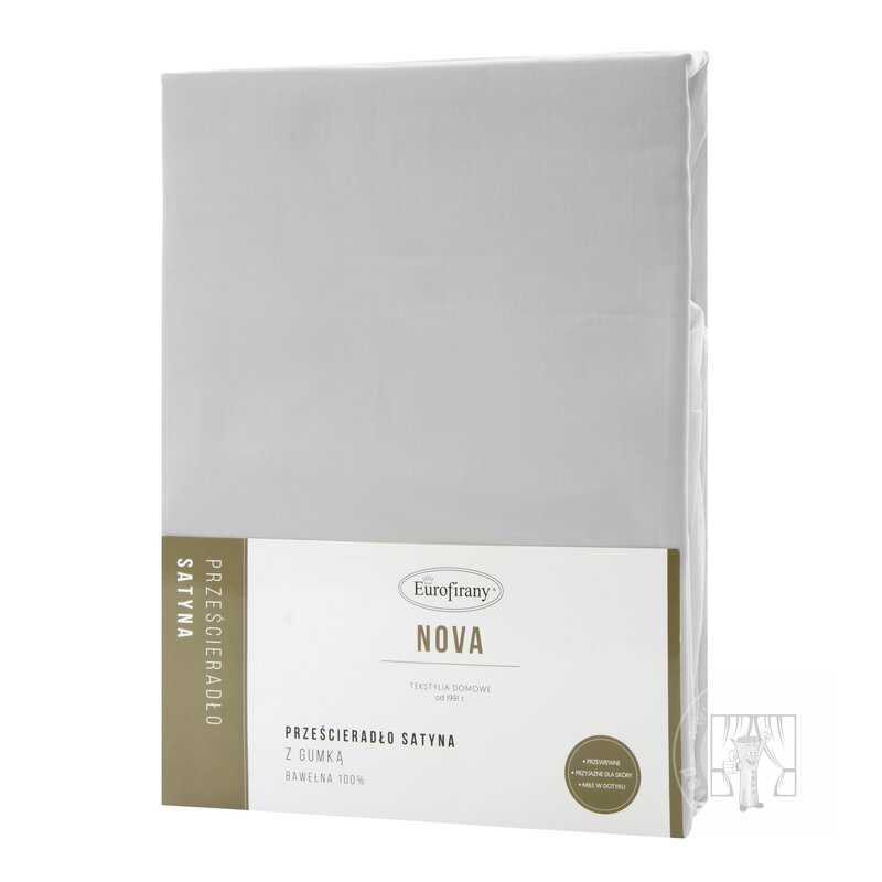 Plachta z bavlneného saténu NOVA3 160x200 cm strieborná