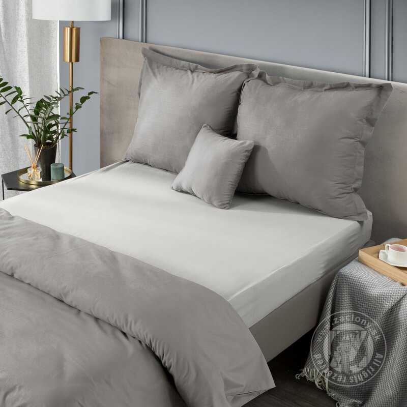 Plachta z bavlneného saténu NOVA3 180x200 cm strieborná