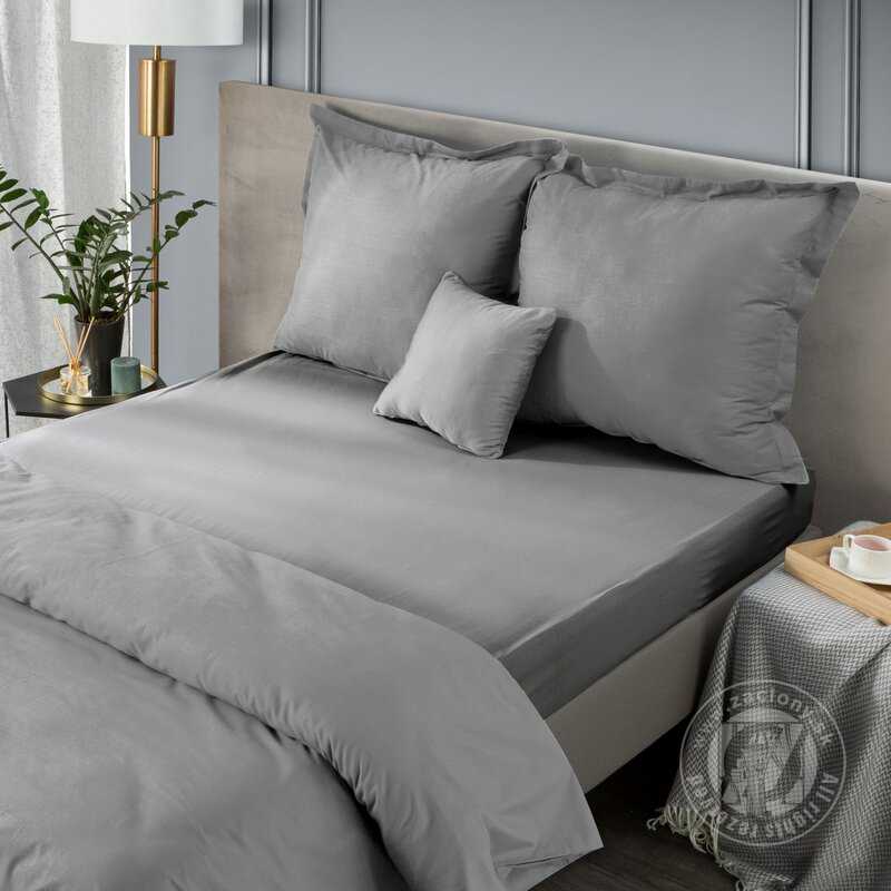 Plachta z bavlneného saténu NOVA3 220x200 cm oceľová