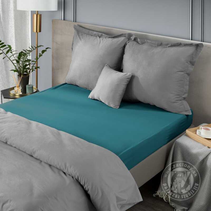 Plachta z bavlneného saténu NOVA3 160x200 cm tyrkysová