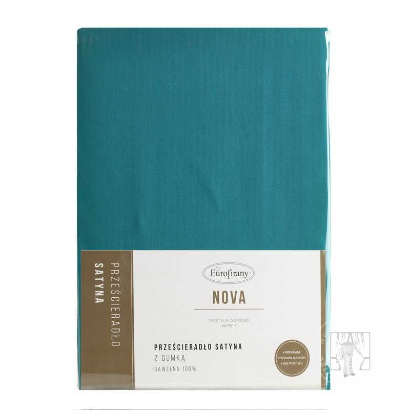 Plachta z bavlneného saténu NOVA3 180x200 cm tyrkysová