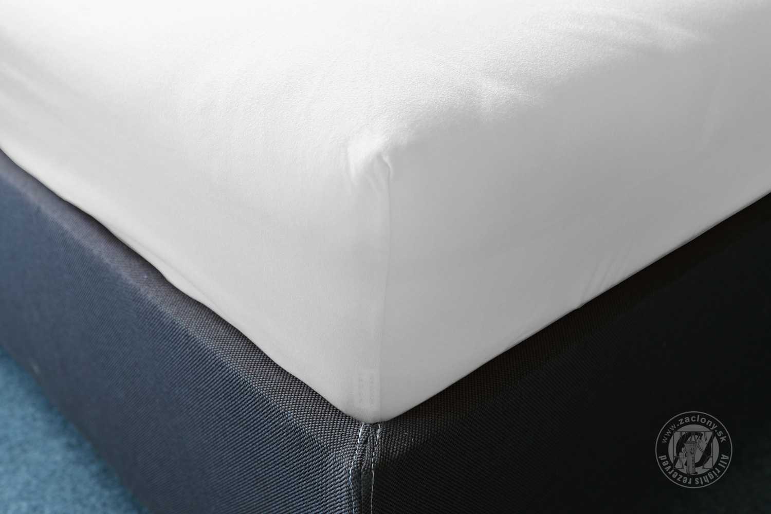 Napínacia plachta JERSEY 160x200 cm biela 1