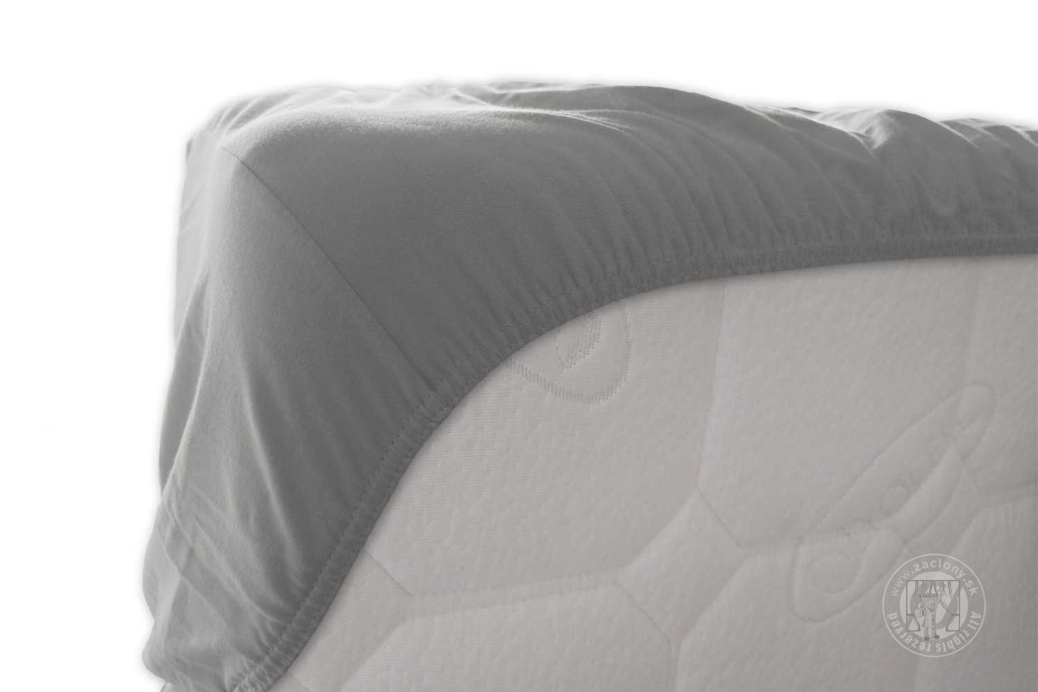 Napínacia plachta JERSEY 140x200 cm sivá 31