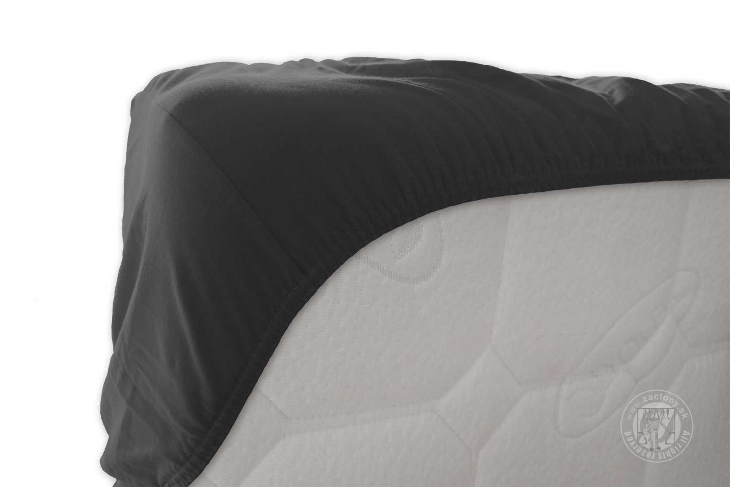 Napínacia plachta JERSEY 140x200 cm tmavosivá 51