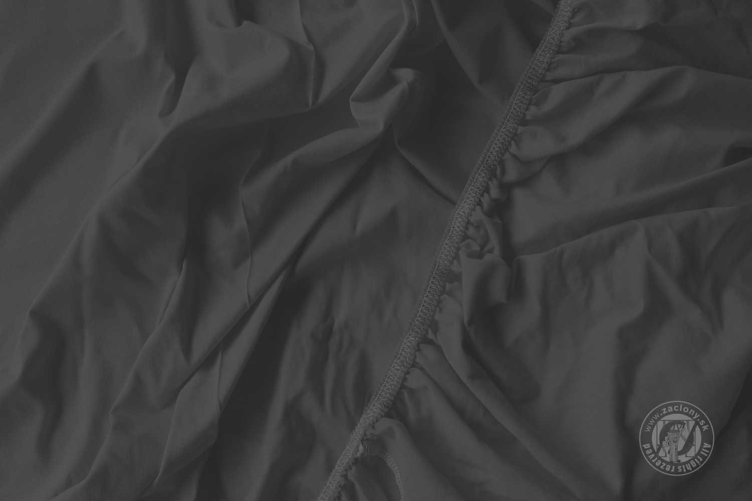 Napínacia plachta JERSEY 160x200 cm tmavosivá 51