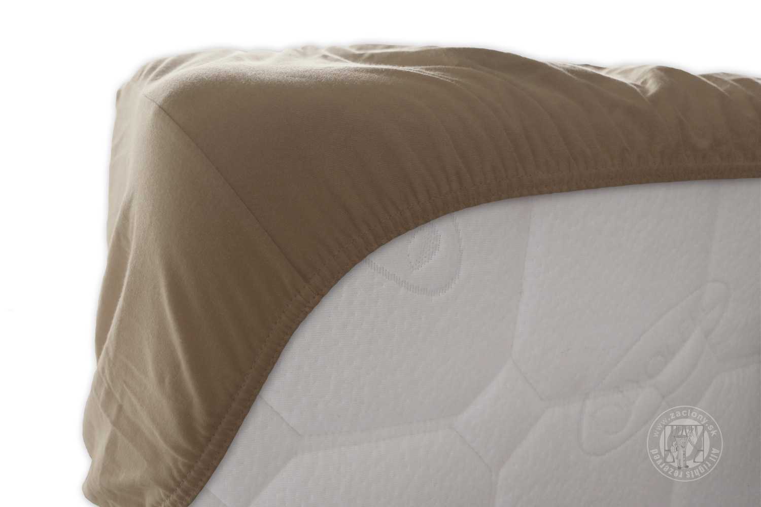 Napínacia plachta JERSEY 140x200 cm oriešková 10