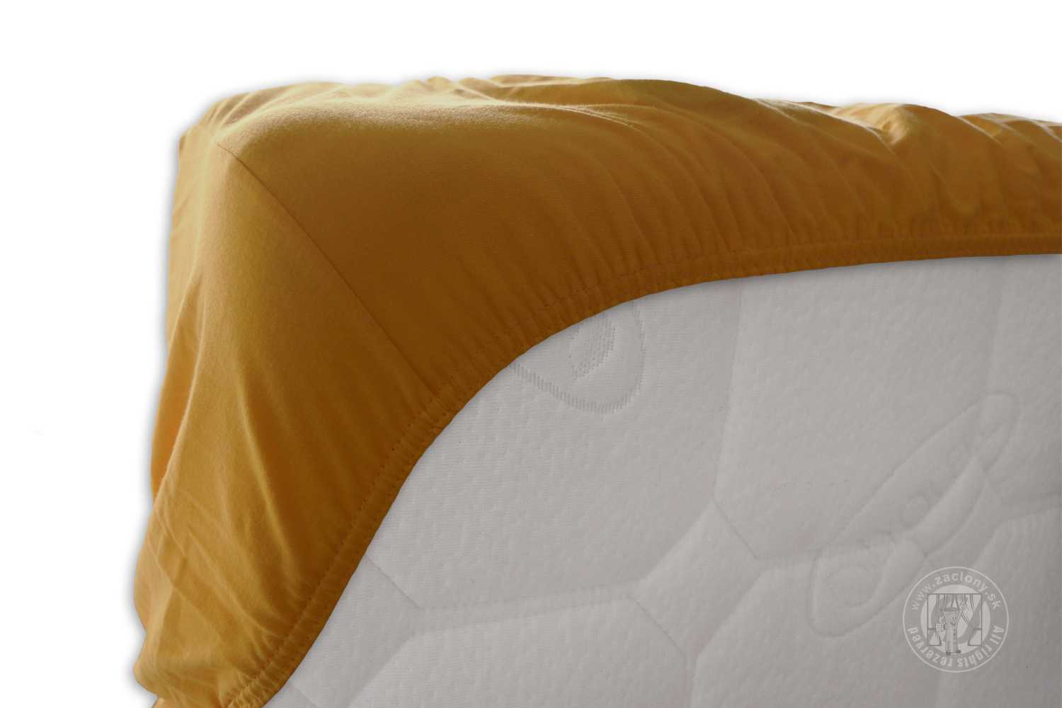 Napínacia plachta JERSEY 160x200 cm zlatá 5