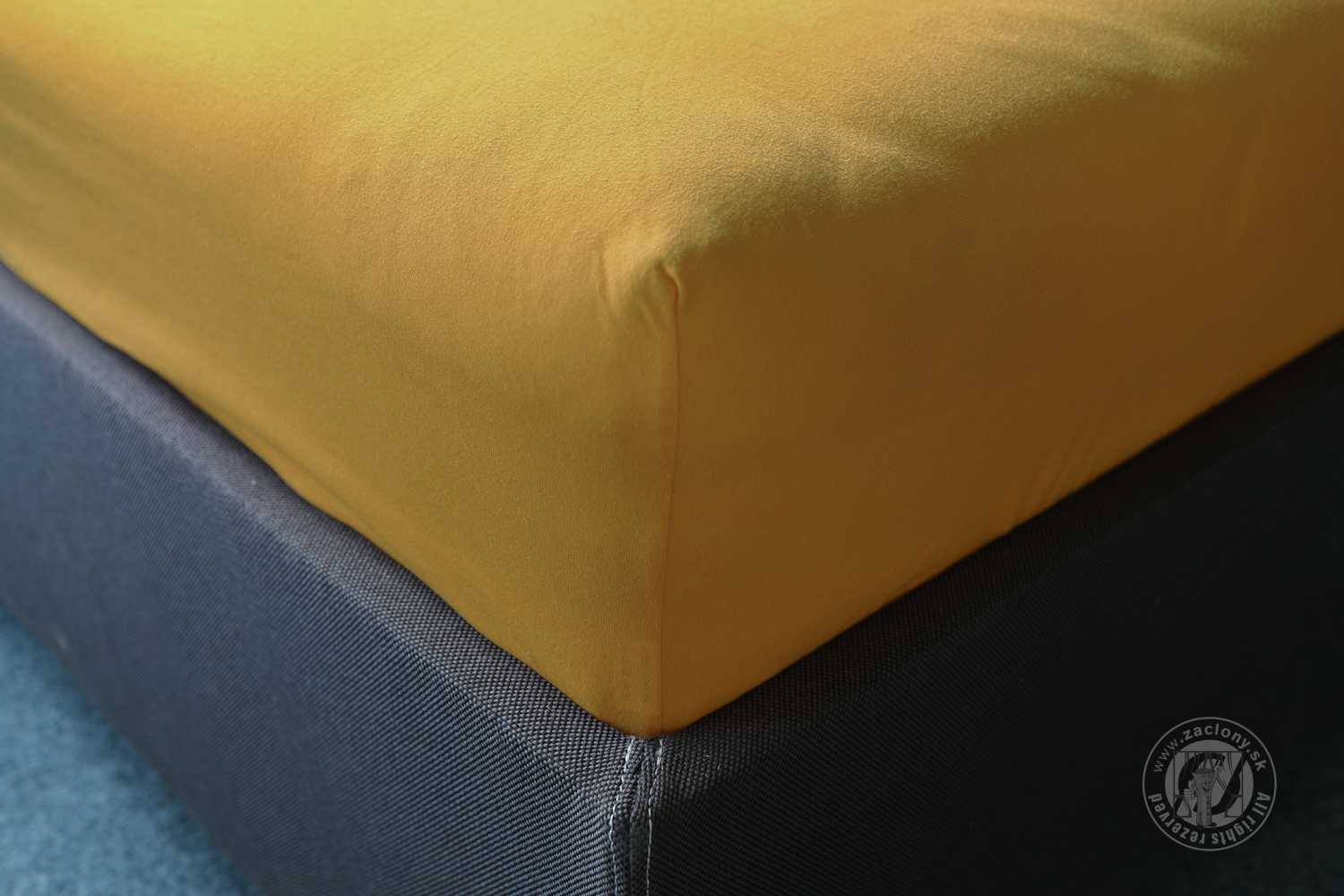 Napínacia plachta JERSEY 200x220 cm zlatá 5