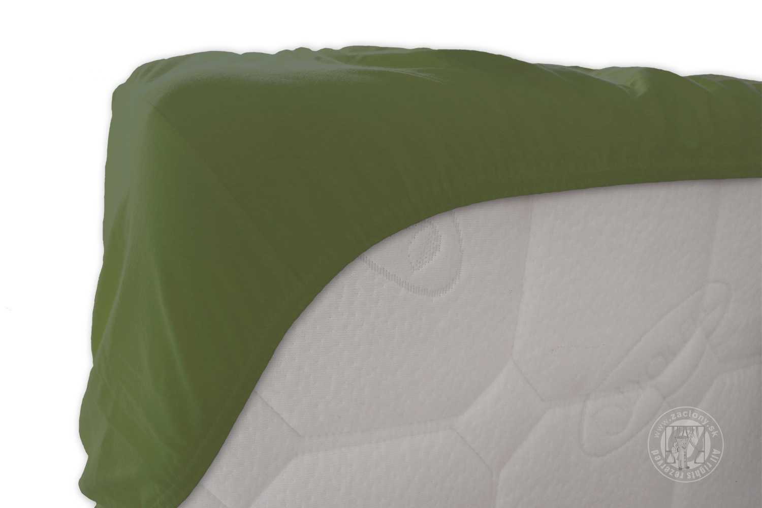 Napínacia plachta JERSEY 140x200 cm zelená 39