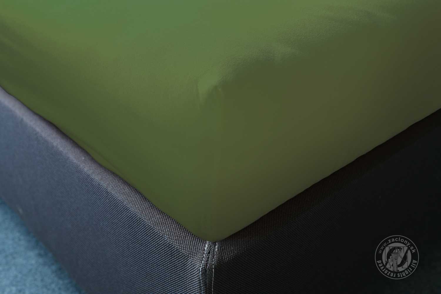Napínacia plachta JERSEY 160x200 cm zelená 39