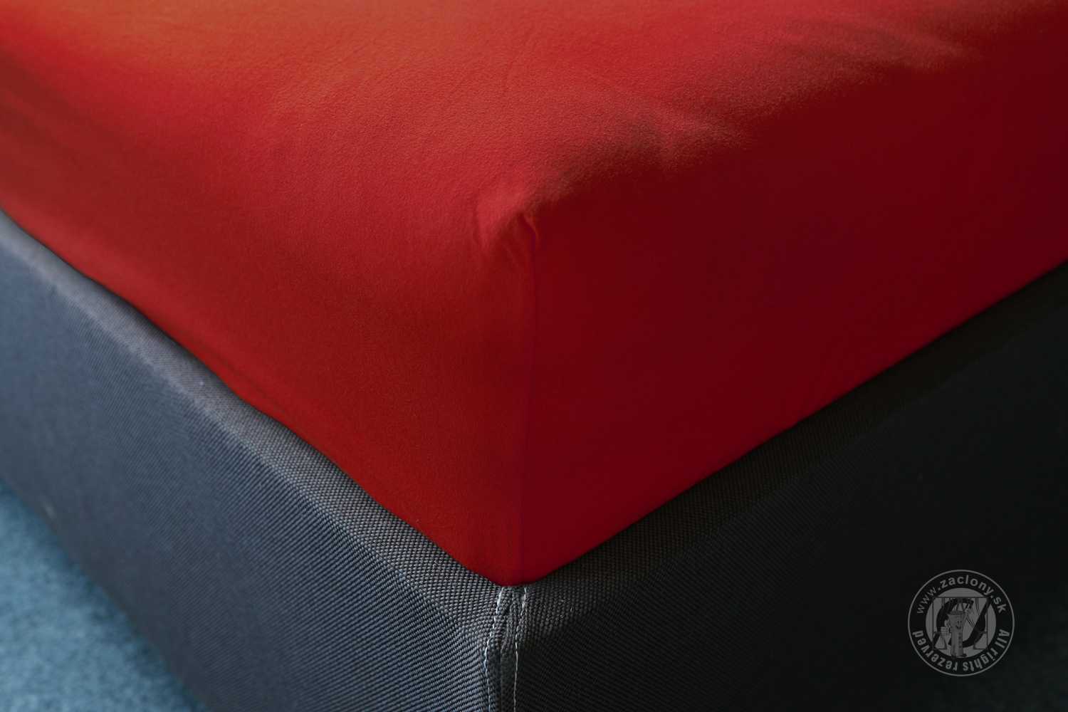 Napínacia plachta JERSEY 140x200 cm červená 26