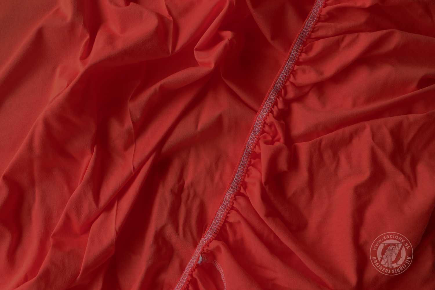 Napínacia plachta JERSEY 140x200 cm červená 26