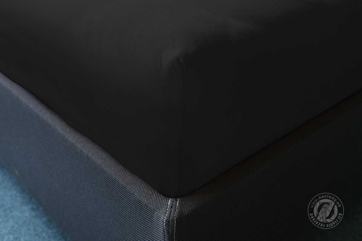 Napínacia plachta JERSEY 140x200 cm čierna 48