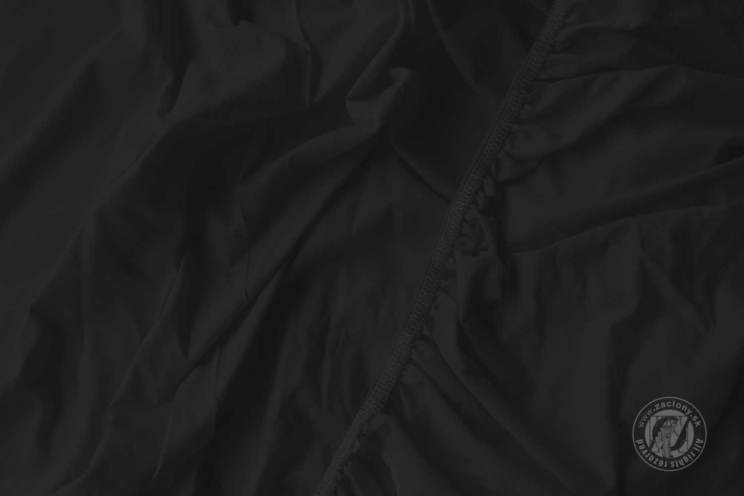 Napínacia plachta JERSEY 180x200 cm čierna 48