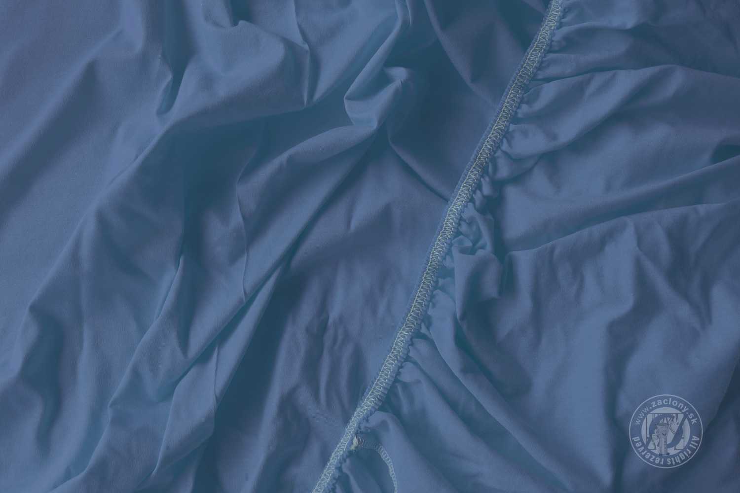 Napínacia plachta JERSEY 160x200 cm modrá 24