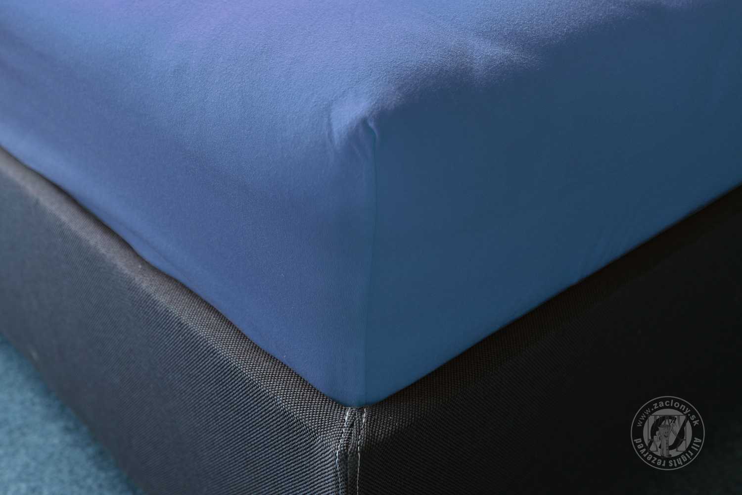 Napínacia plachta JERSEY 200x220 cm modrá 24