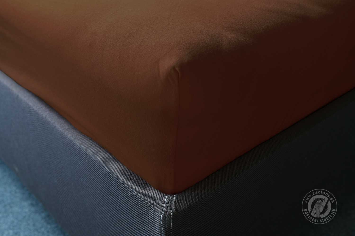 Napínacia plachta JERSEY 120x200 cm hnedá 9