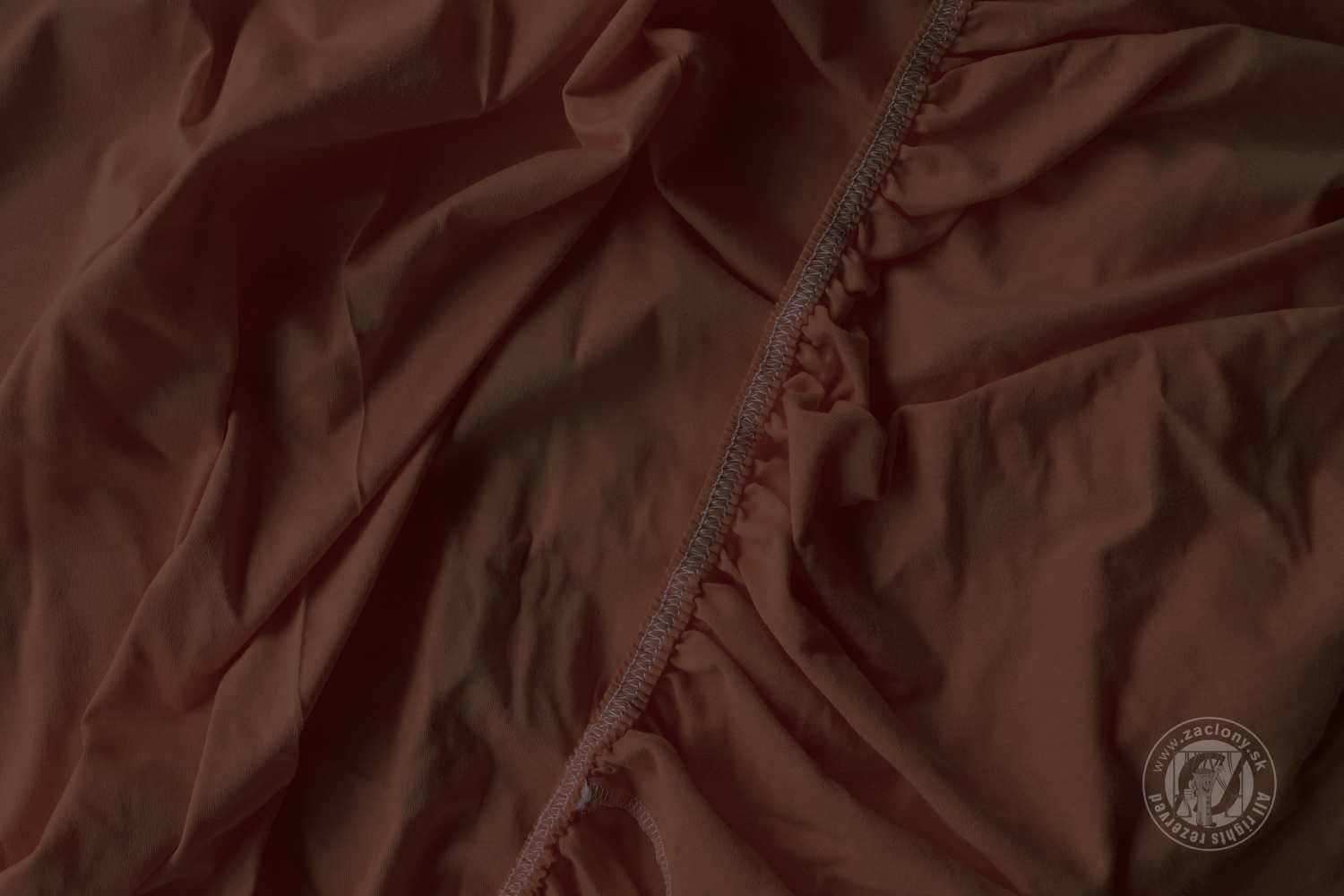 Napínacia plachta JERSEY 120x200 cm hnedá 9