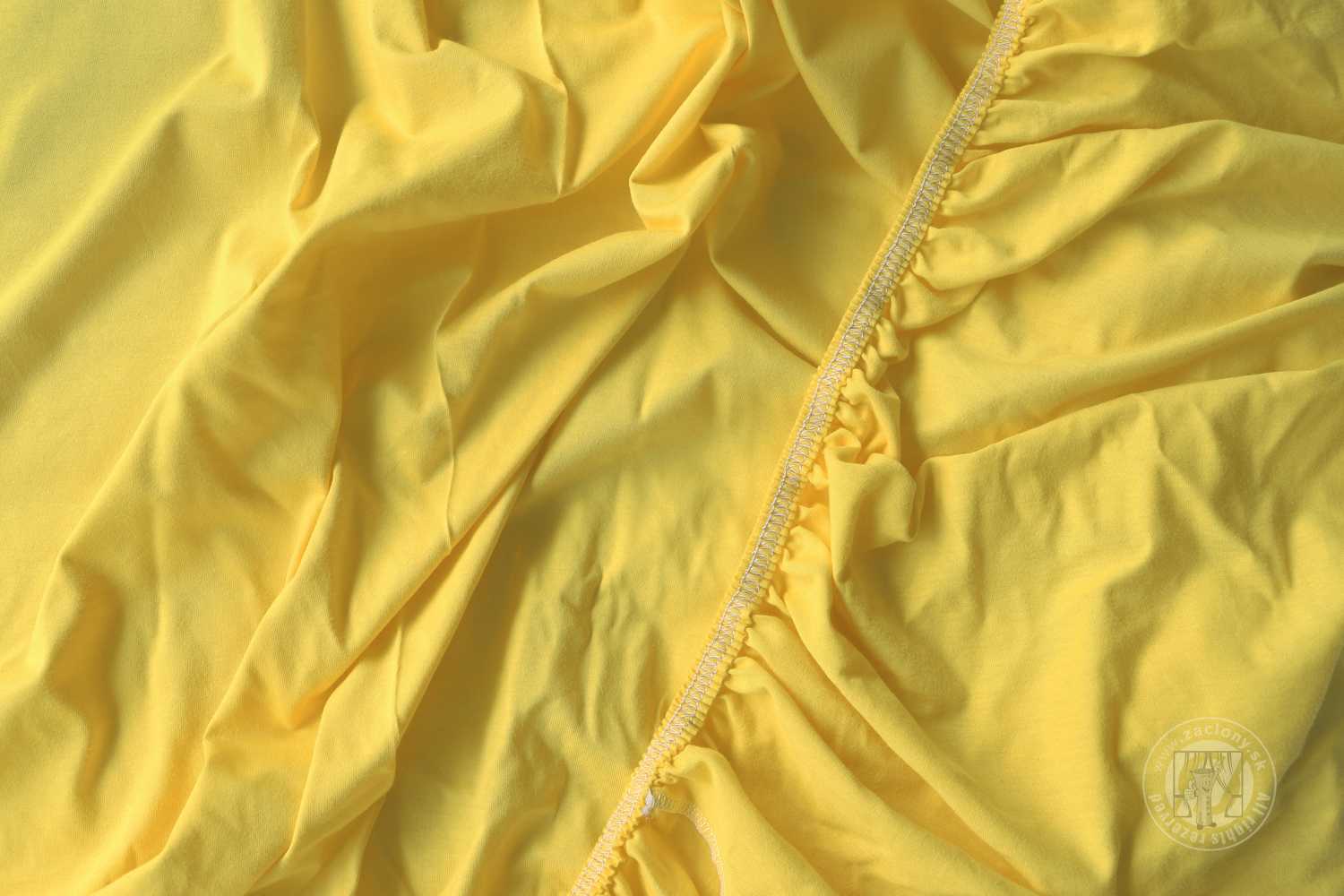 Napínacia plachta JERSEY 90x200 cm citrónová 6