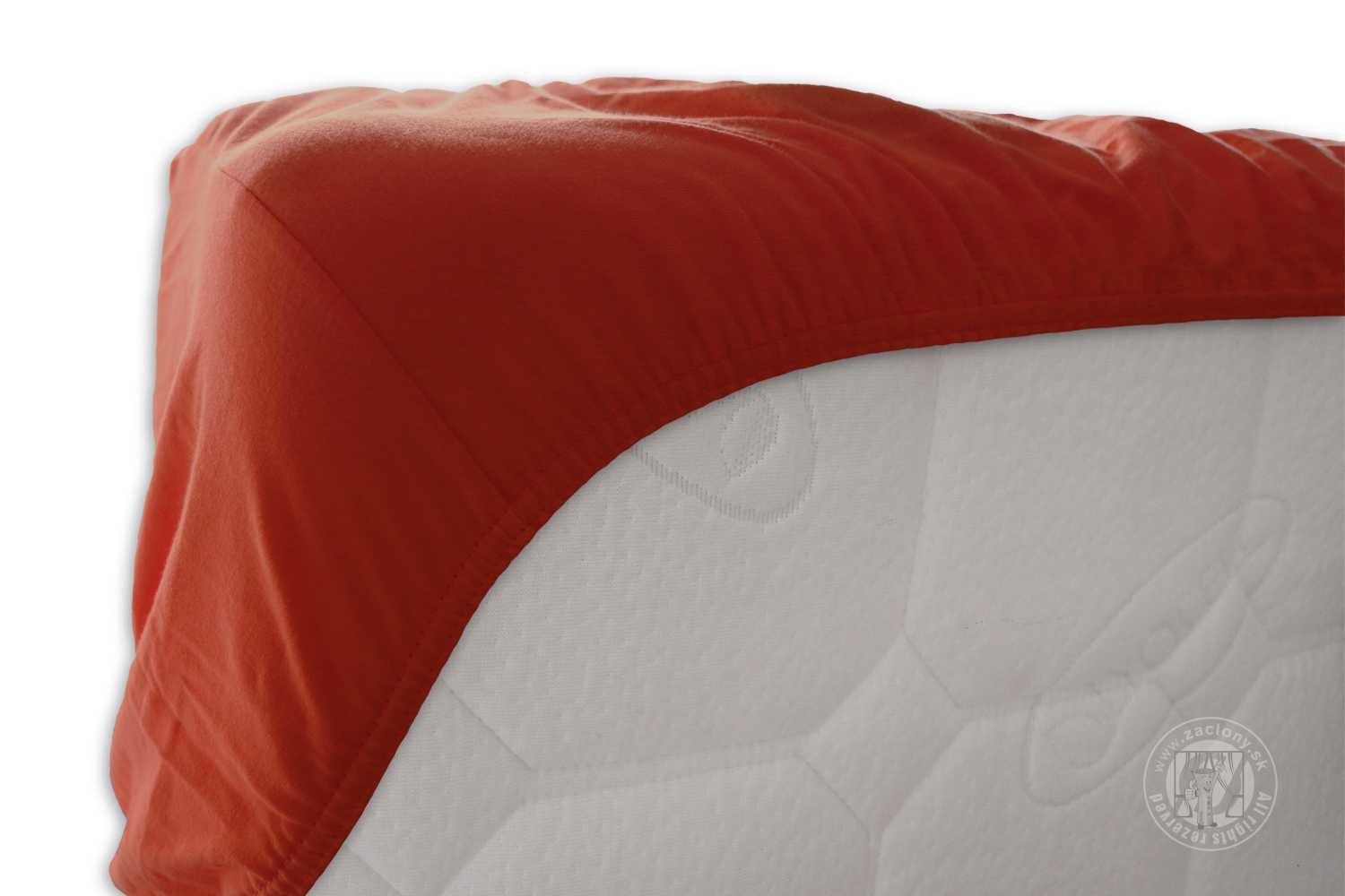 Detská napínacia plachta JERSEY 70x130 cm oranžovo červená 32