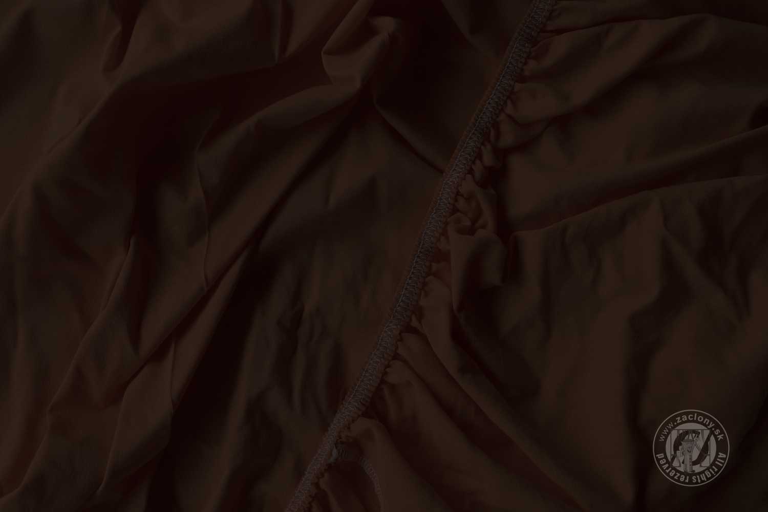 Napínacia plachta JERSEY 180x200 cm čokoládová 45