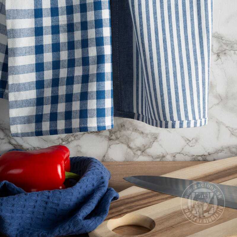 Sada bavlnených kuchynských utierok LUCY 50x70 cm modré 3ks