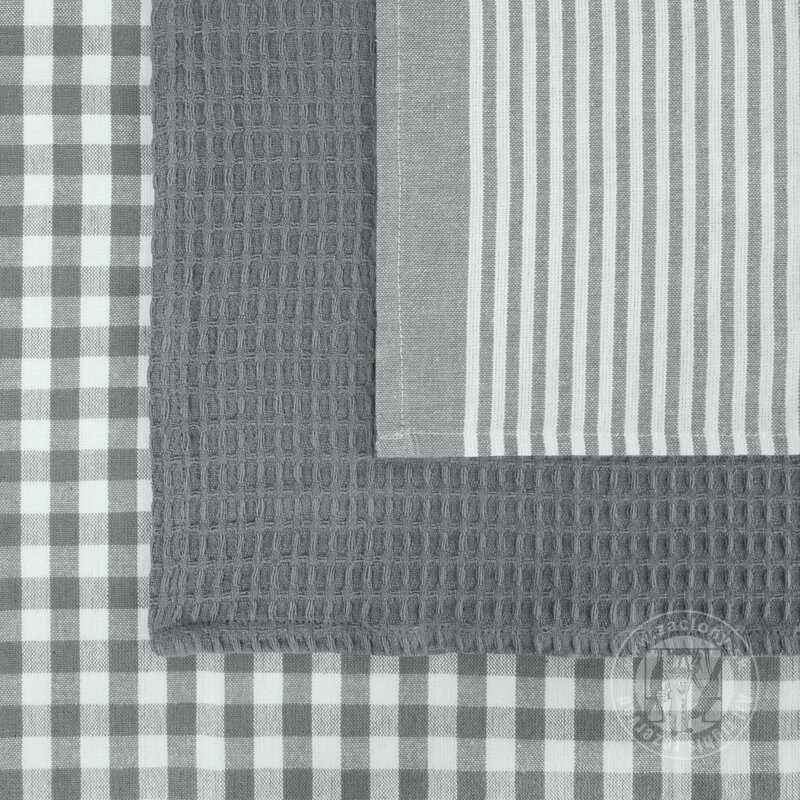 Sada bavlnených kuchynských utierok LUCY 50x70 cm sivé 3ks